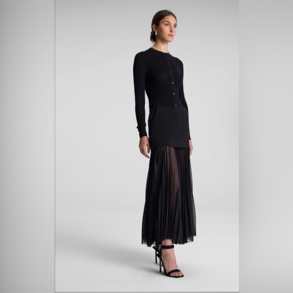 A.L.C Willa Pleated Maxi Skirt $495 - Picture 9 of 11